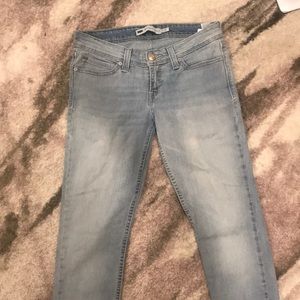 Light blue Levi skinny jeans